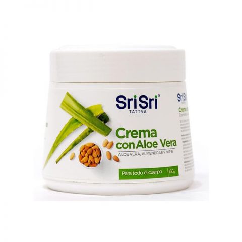 Crema Corporal con Aloe Vera y Aceite de Almendras Sri Sri x 150gr