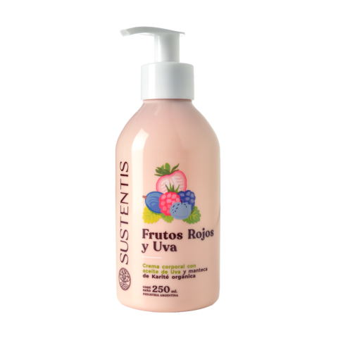 Crema Corporal Frutos Rojos y Uva Sustentis x 250ml