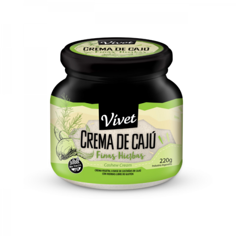 Crema De Cajú Finas Hierbas x 220 Gr (Vivet)