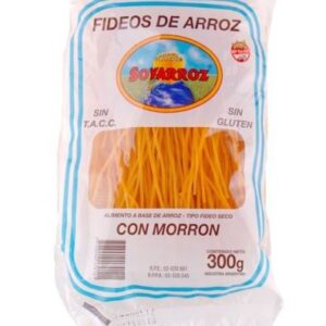 Fideos De Arroz Con Morrón Sin TACC Soyarroz x 300gr