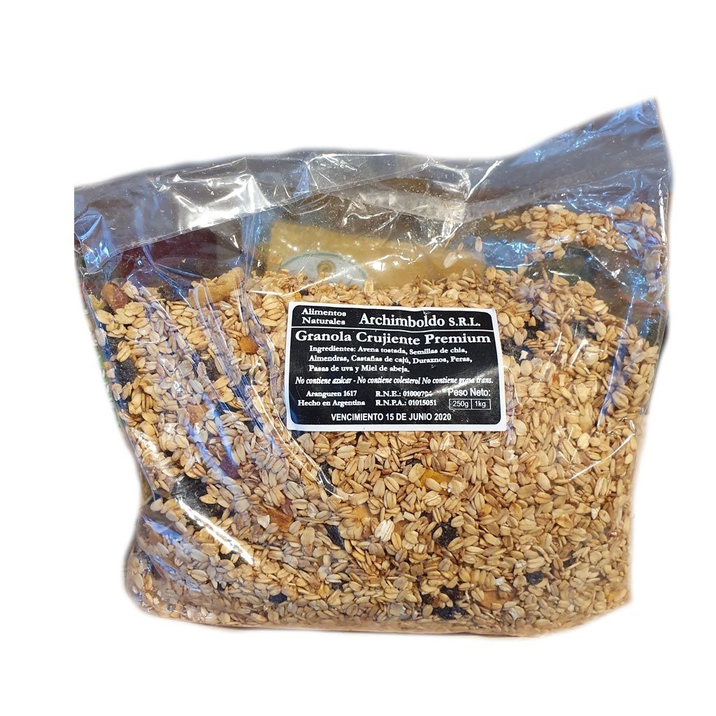 Granola Crujiente Premium x 1kg ARCHIMBOLDO