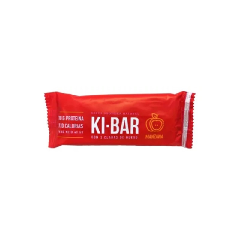 Barra Proteica Natural Manzana y Algarroba Ki-Bar x40gr