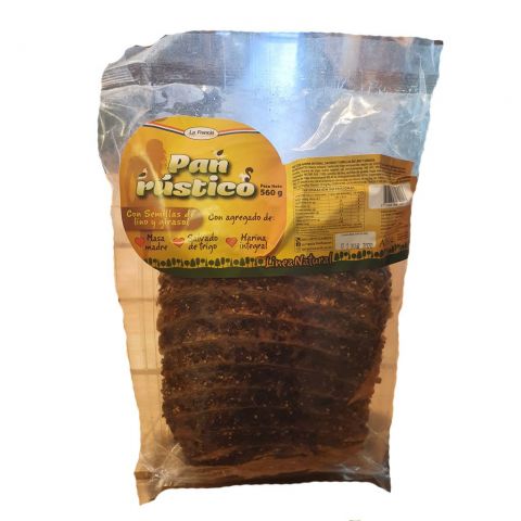 Pan Rustico con Semillas de Lino y Girasol x 560 Gr (La Francia)