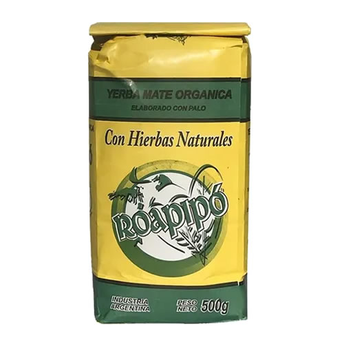 Yerba Mate Con Hierbas Naturales Orgánica x 500gr ROAPIPO