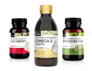 PLAN SALUD CARDIOVASCULAR: Ajo negro, Gingko Biloba y Omega 3