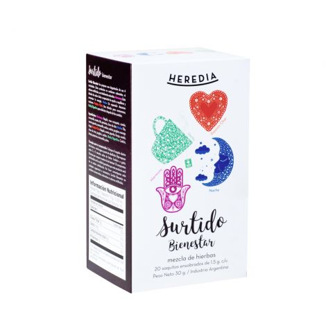 Té Surtido Bienestar Heredia x 20 Saquitos