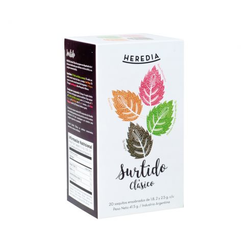 Té Surtido Clásico Heredia x 20 Saquitos