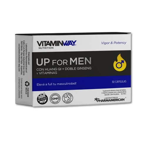 Up For Men x 30 cápsulas PHARMAMERICAN VITAMIN WAY
