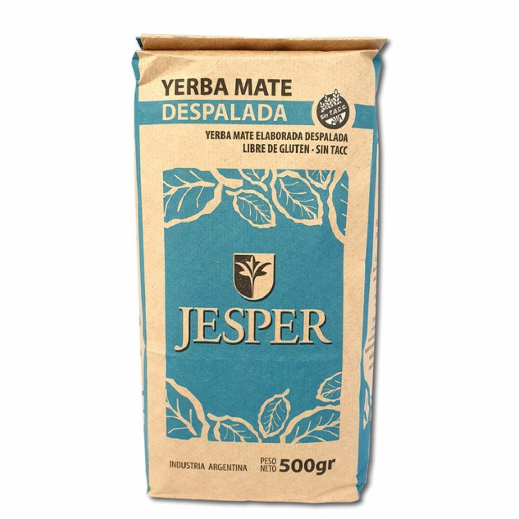Yerba Mate Sin Tacc Elaborada Sin Palo y Estacionada Jesper x 500gr
