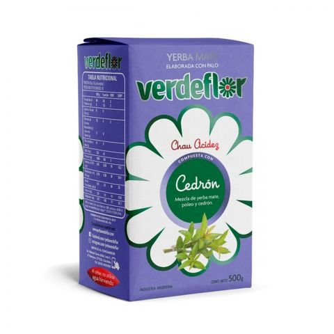 Yerba Mate Sabor Cedrón x 500 Gr (Verdeflor)