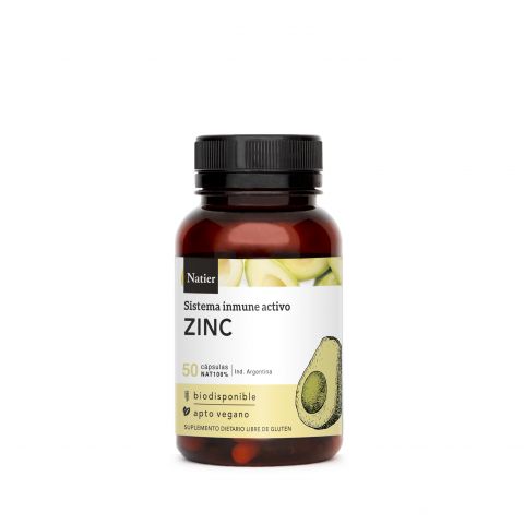 Zinc puro concentrado x 50 cápsulas (Natier)